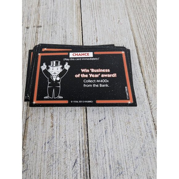 Monopoly Empire Replacement Game Pieces 2013 Chance Empire Cards Black Gold Dice - Picture 5 of 6